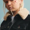 Jacke mit Sherpa-Kragen Jacke mit Sherpa-Kragen