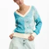 Jacquard-Strick-Pullover