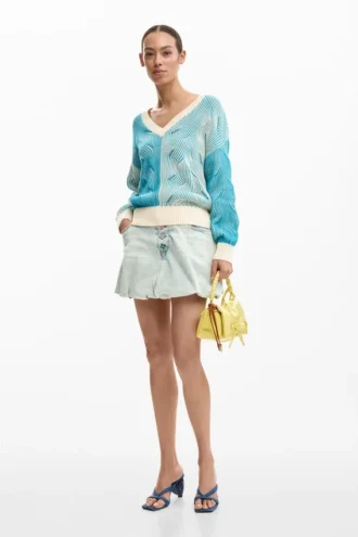 Jacquard-Strick-Pullover
