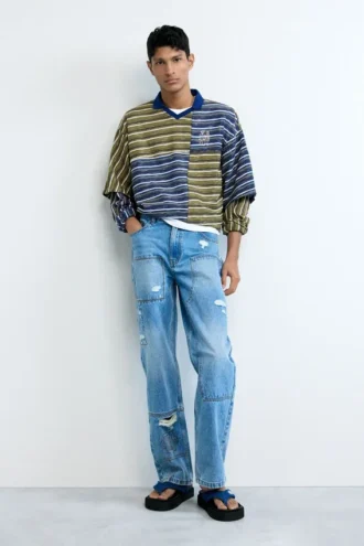 Jeans-Hosen-Nähte
