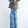 Jeans-Hosen-Nähte