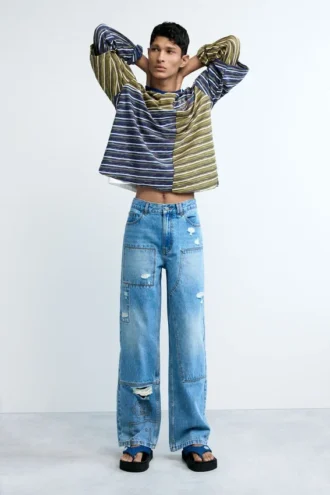 Jeans-Hosen-Nähte