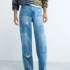 Jeans-Hosen-Nähte
