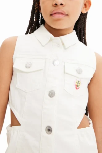 Jeans-Kleid mit Cut-outs