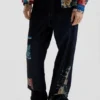 Jeans mit orientalischem Print Jeans mit orientalischem Print