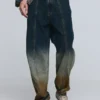 Jeanshose mit Farbverlauf