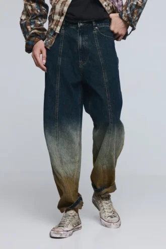 Jeanshose mit Farbverlauf