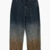Jeanshose mit Farbverlauf
