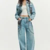 Jeanshose mit Ketten Jeanshose mit Ketten