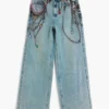 Jeanshose mit Ketten Jeanshose mit Ketten