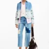 Jeansjacke mit Blumen Jeansjacke mit Blumen