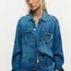 Jeansjacke mit Logo Jeansjacke mit Logo