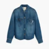 Jeansjacke mit Logo Jeansjacke mit Logo