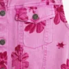 Jeansweste mit Blumenmuster Jeansweste mit Blumenmuster