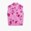 Jeansweste mit Blumenmuster Jeansweste mit Blumenmuster