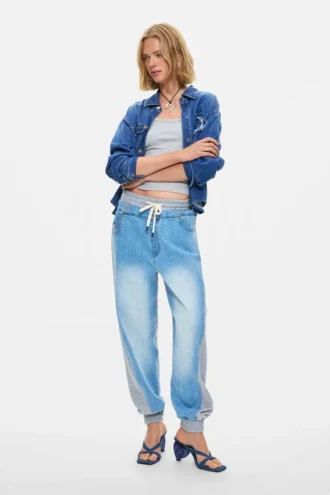 Jogginghose aus Denim Jogginghose aus Denim