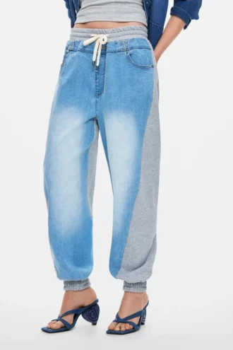 Jogginghose aus Denim Jogginghose aus Denim