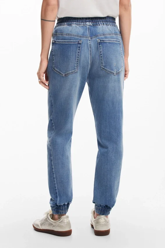 Jogginghose aus Denim Jogginghose aus Denim