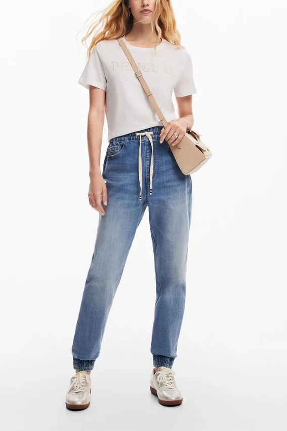 Jogginghose aus Denim Jogginghose aus Denim