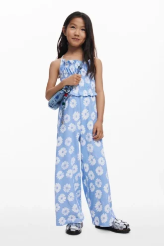 Jumpsuit mit Blumenmuster und Trägern