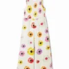 Jumpsuit mit Riemchen und Gänseblümchen-Print Jumpsuit mit Riemchen und Gänseblümchen-Print