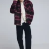 Karierte Jacke mit Taschen