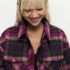 Karierte Jacke mit Taschen