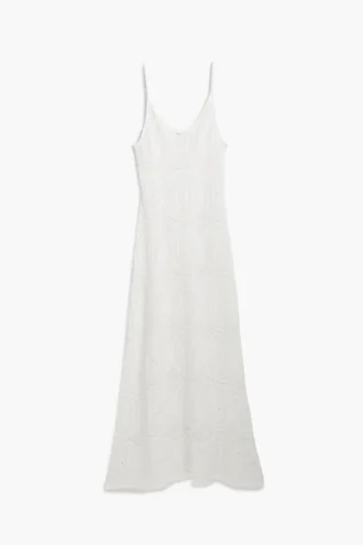 Kleid mit Häkelspaghettiträgern