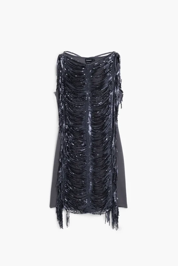 Kleid mit Pailletten und Fransen Kleid mit Pailletten und Fransen