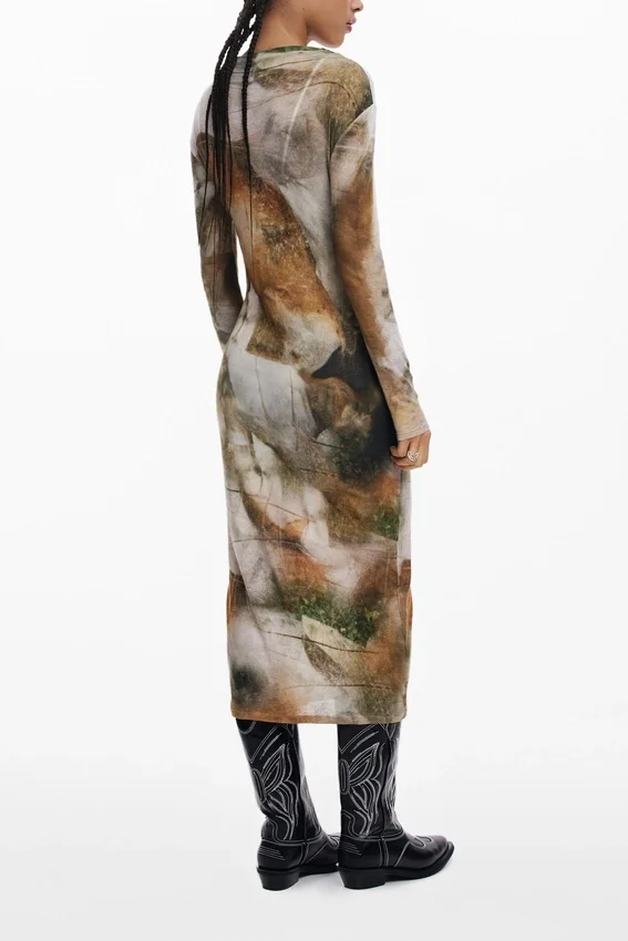 Kleid mit Stehkragen Kleid mit Stehkragen