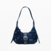 Kleine Denim-Blumentasche