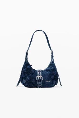 Kleine Denim-Blumentasche