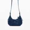 Kleine Denim-Blumentasche