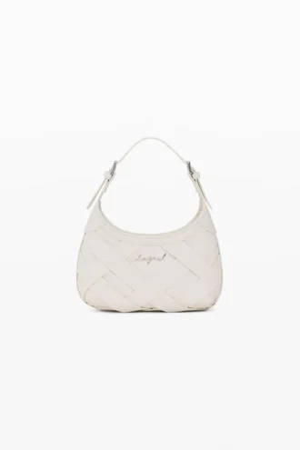 Kleine geflochtene Logo-Tasche