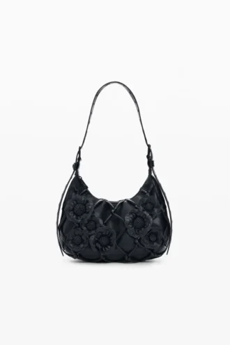 Kleine Tasche mit Blumen, rot