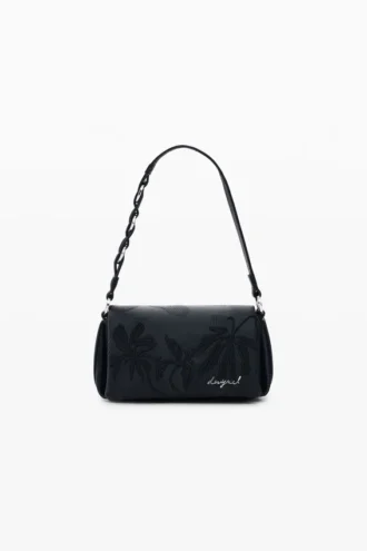 Kleine Tasche mit geprägten Blumen