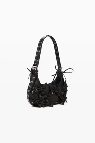 Kleine Tasche mit Schmetterlings-Applikationen