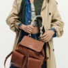 Kleiner bestickter Rucksack