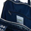 Kleiner Denim-Rucksack mit Blumenmuster Kleiner Denim-Rucksack mit Blumenmuster