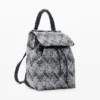 Kleiner Denim-Rucksack mit Zickzackmuster Kleiner Denim-Rucksack mit Zickzackmuster