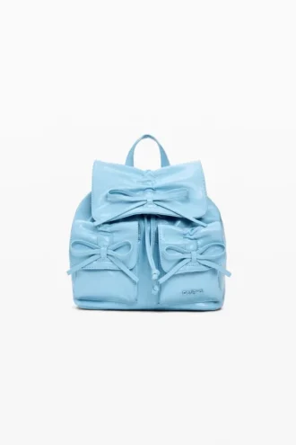 Kleiner glänzender Rucksack mit Schleife