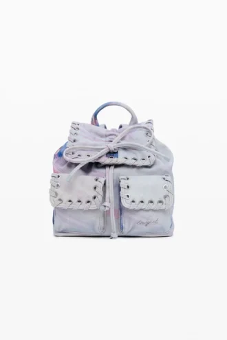 Kleiner Rucksack im Collagen-Stil