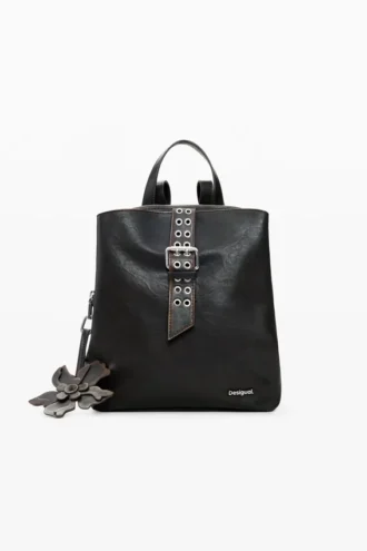 Kleiner Rucksack mit Applikationen für Blumen