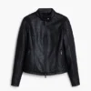 Kombinierte Kunstleder-Jacke Kombinierte Kunstleder-Jacke