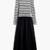 Kombiniertes Midikleid Kombiniertes Midikleid