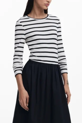 Kombiniertes Midikleid