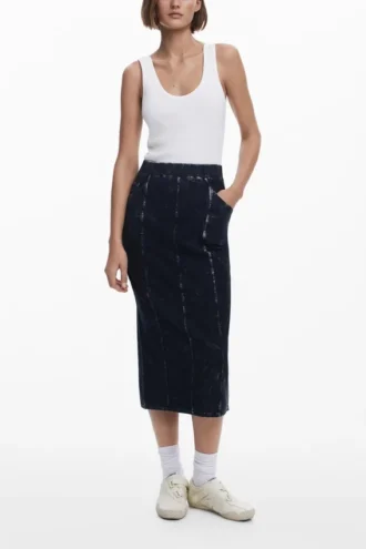 Kombiniertes Midikleid