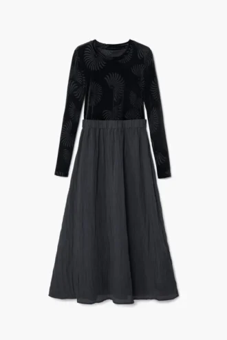 Kombiniertes Print-Kleid