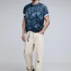 Kurzarm-T-Shirt mit Mosaikmuster
