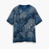 Kurzarm-T-Shirt mit Mosaikmuster